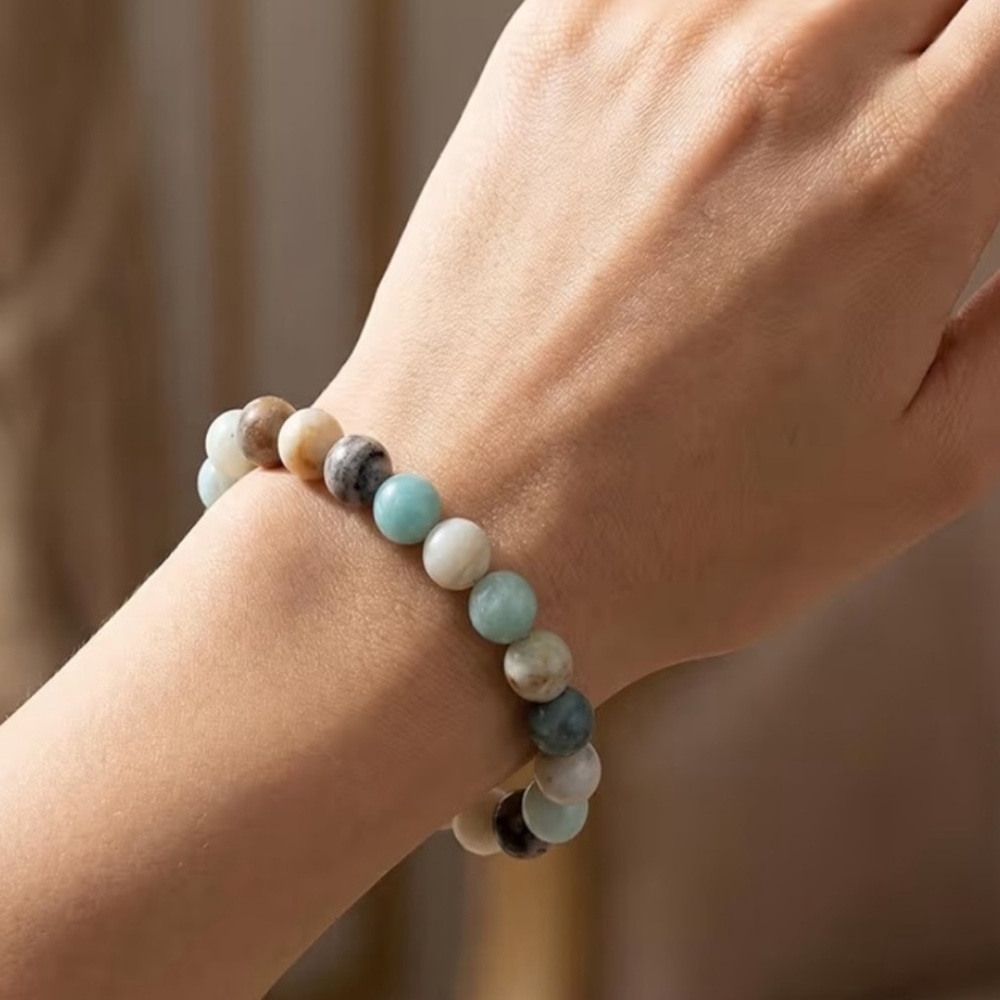 🆕New Amazonite 8mm Healing Gemstone Bracelet - Picture 2 of 2